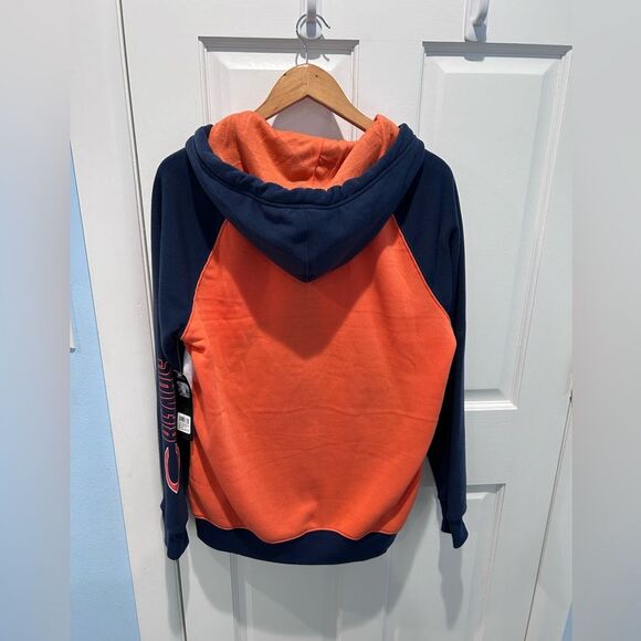 New NFL Men's Chicago Bears Navy/Orange Full-Zip Hoodie Size S - Picture 2 of 7